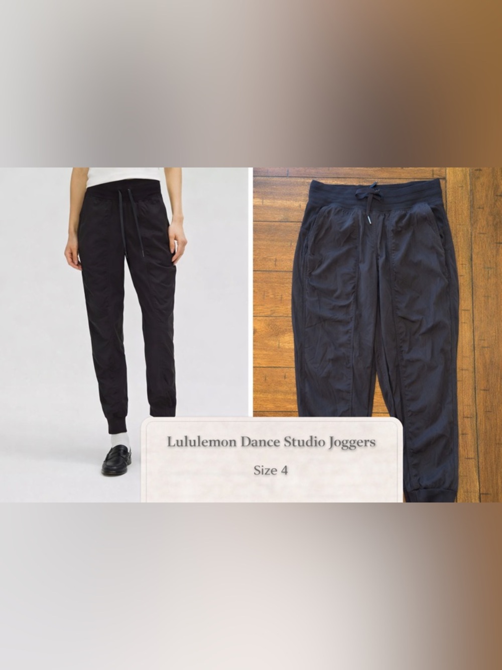 Lululemon Dance Studio Joggers Size 4 Black High Rise Athletic Pants Lightweight - Picture 6 of 8
